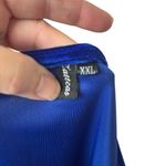 Elegant blue long sleeve maxi dress, size XXL, formal, velour, party, cocktail Photo 6