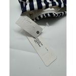 Anne cole NWD Studio Navy Blue Striped Smocked Bikini Top Women’s Size Large Photo 6