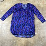 Amanda Uprichard  Geometric Purple silk dress 
Size: Small Photo 0