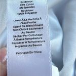 Talbots Blue White Print Lined Cotton Spandex Mini Skirt Size 10 Photo 7