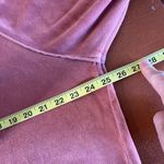 Aerie Real Obsessed Velour Oversized Crew Neck Sweatshirt Size Small Pink Soft Photo 5