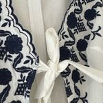 Simplee Apparel Simplee White and Navy Romper Photo 4