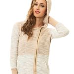 Jack by BB Dakota Jack BB Dakota medium Hachi French Terry asymmetrical zip up beige hoodie Photo 0