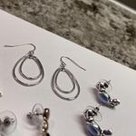 Lot Of 4 Costume Jewelry Pierced Earrings Mostly Dangle Mix Photo 4