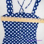 ONIA NEW‎  Raquel blue white gingham check raquel one piece swimsuit, size S Photo 3
