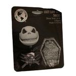 Nwt 3 Pack Nightmare Before Christmas Fuzzy Socks Halloween Spooky Goth Grunge Black Photo 5
