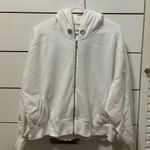 Abercrombie & Fitch Abercrombie White Zip Up Sweatshirt Photo 0