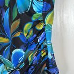 MiracleSuit  Oceanus Blue Black V-Neck Swimsuit Size 16 EUC #5675 Photo 3