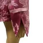 Susan Graver  Embroidered Brocade Pink Bow Floral 3 Button Blazer Jacket Womens S Photo 3