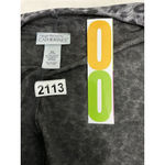 Womans Maggie Barnes For Catherines Leopard Print Long Sleeve Cardigan 3x Plus Photo 2