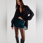 Free People  Annalise Velvet Mini Skirt Photo 2