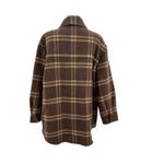 Everlane  The Italian Rewool Oversized Shirt Jacket Plaid Brown Size XL Photo 9