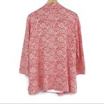 Notations NWT Cardigan Blouse Pink White XL Photo 7