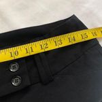 Tracy Evans 2000s Y2K  Black capri pants low rise wide waistband straight leg capris office siren core Size 5 Photo 3