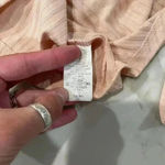 be Stage Pink Button Up Tie Front Cropped Ribbed Tank Top Women’s Size Medium Photo 4