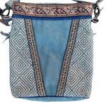 Catena handmade BOHO crossbody bag purse beadwork leather fringe Photo 1