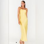 Show Me Your Mumu NWOT  - Taylor Tube Dress size small Color Yellow Luxe Photo 3