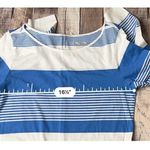 Lilly Pulitzer Marlowe Bay Blue Coconut Stripe Jersey Knit T-shirt Dress sz MEDI Photo 4