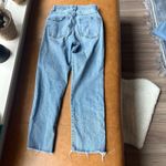 Cotton On Straight Stretch Light Wash Ripped Crop Denim Jeans Size 8 Blue Photo 7