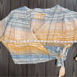 We The Free Wrap Top Maldives Stripe Misty Combo Size Medium Coastal Cowgirl Photo 9