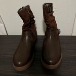 Muklucks MUK LUKS women's Scarlett Sabrina 6.5 Wide Brown Faux Suede Boots w/ Buckle NWT Photo 6