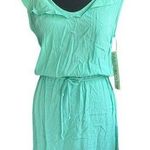 Lucy Love Casual dress in mint green, fresh and comfortable. V-neck design, Photo 0