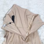 Gianni Bini  Tan Beige Satin One‎ Shoulder Mini Dress Party Cocktail Size 4 New Photo 6