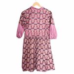 Taaga Boho Maternity Dress Pink Rose Shimmer Floral Tunic Women’s Size Small Photo 6