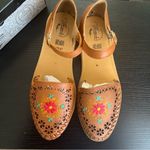 Mexican Huaraches embroidered Size 10 NEW Tan Photo 0