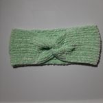 New Knitted Twisted Headband Ear Warmer Green Mint Chenille Handmade Handcrafted Photo 11