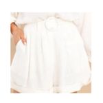 Red Dress Boutique NWT ivory linen shorts- L Photo 2