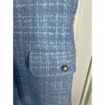 Maeve by Anthropologie Women's Blue Tweed Blazer Mini Dress Size 10 Photo 2