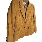 Vintage The F.L. Collection Corduroy Blazer‎ Tan Size 16 Photo 2