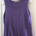 Croft & Barrow FINAL MARKDOWN Decorative knit  tank top large Photo 0