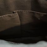 Fossil Crossbody Abstract Triangle Geometric Purse Key Charm Black Faux Leather Photo 9