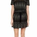 Tory Burch Bologan Knit Aztec Pima Cotton Drawstring Mini Dress Photo 3