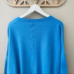 Urban Outfitters Out From Under Jojo Oversized Waffle Knit Top Blue Sz S… Photo 5