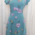 Toad & Co Womens Wrap Dress Size S Green Floral Boho Cottage Outdoor Casual Photo 0