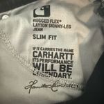 Carhartt Layton Rugged Flex Skinny Jeans Slim Fit Black Size 10 Style 102734 Photo 7