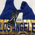 Rampage Blue/Gold Surplice Back Tank Top S Photo 4