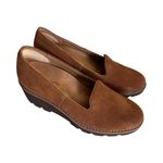 Vionic  Willa Wedge‎ Brown Suede Shoes Size 6 Photo 2