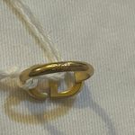 Christian Dior Petit CD Ring Gold-Finish Metal and Blue Crystals Size L Photo 12