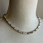 Two tone wire wrap chain silver gold tone necklace Photo 6