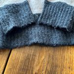 Doe & Rae  Sweater, Chunky Striped Oversized Plush V-Neck Photo 4