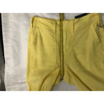 NYDJ Lift & Tuck Yellow Linen Pants Sunshine 00 Dopamine Classic Preppy NEW Photo 4
