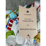 Joie NWT ‎ White Summer Vibe Print Tie Front Sleeveless Crop Top Size 8 Boho Y2K Photo 4