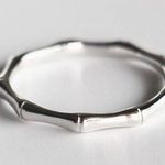 Sterling Silver Bamboo Joint Silver Ring  Ring Photo 0