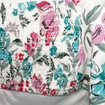 Midnight sky  juniors floral crop tank top smocked back and adjustable straps Photo 9