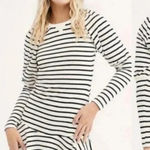 Free People  SAYLOR Lili Mini Striped Drop Waist Sweater Dress Long Sleeve XS. Photo 0