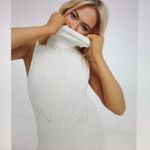 ASOS DESIGN Sweater Midi Dress Cream Women's Size 14 Knitted Sleeveless NWT Photo 7